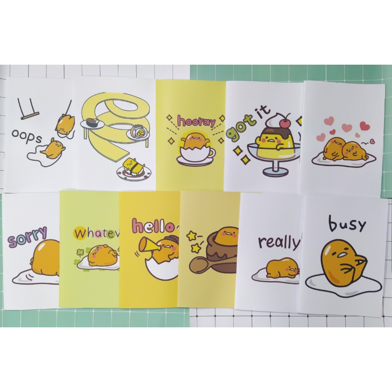 vở gudetama ô ly S6I28 trứng lười 60 trang A5 vở ôly thời trang dễ thương