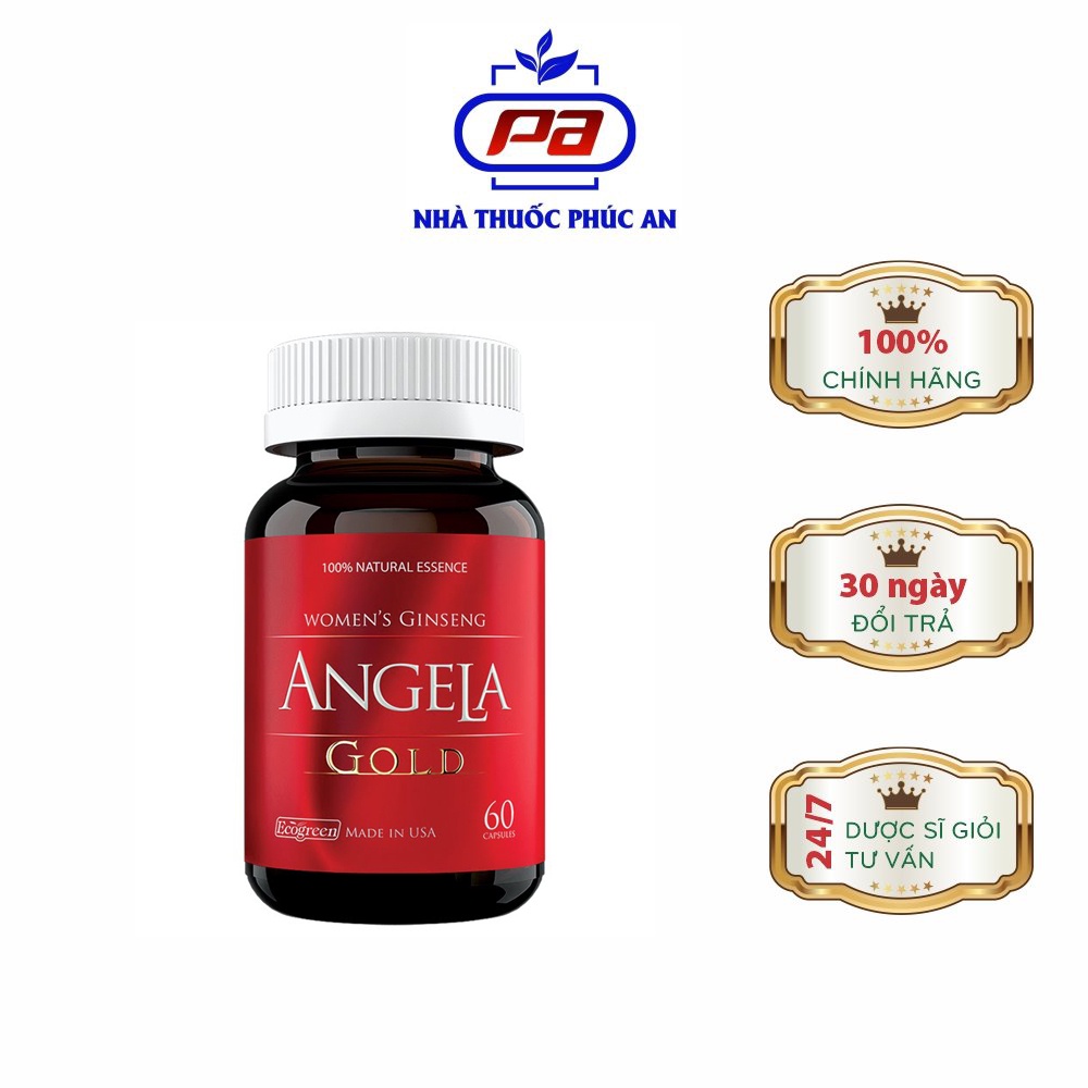 Viên Uống Angela Gold Hỗ Trợ Sinh Lý Nữ 60 Viên - Mua 2 Tặng 1
