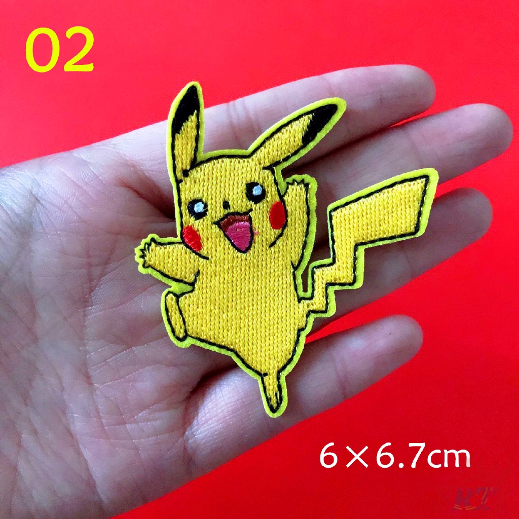 ☸ Anime：Pokemon Go - Pikachu Patch ☸ 1Pc Diy Sew on Iron on Badges Patches