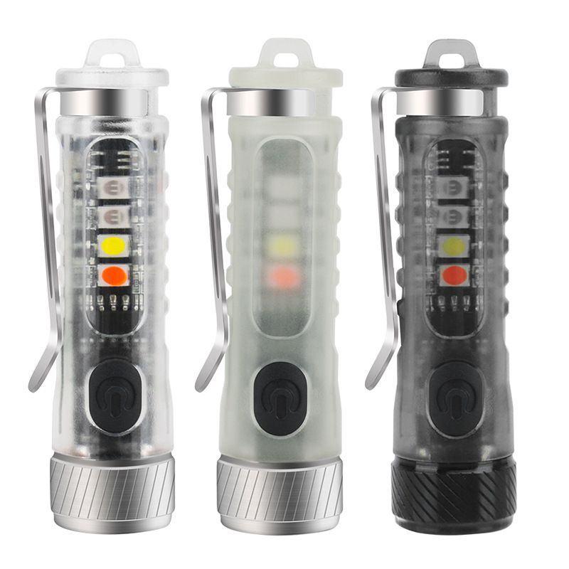 Móc Khóa Đèn Pin LED XPG2 UV 395nm Mini Chống Thấm Nước Có Khóa Cài Tiện Dụng Mang Theo Du Lịch Cắm Trại