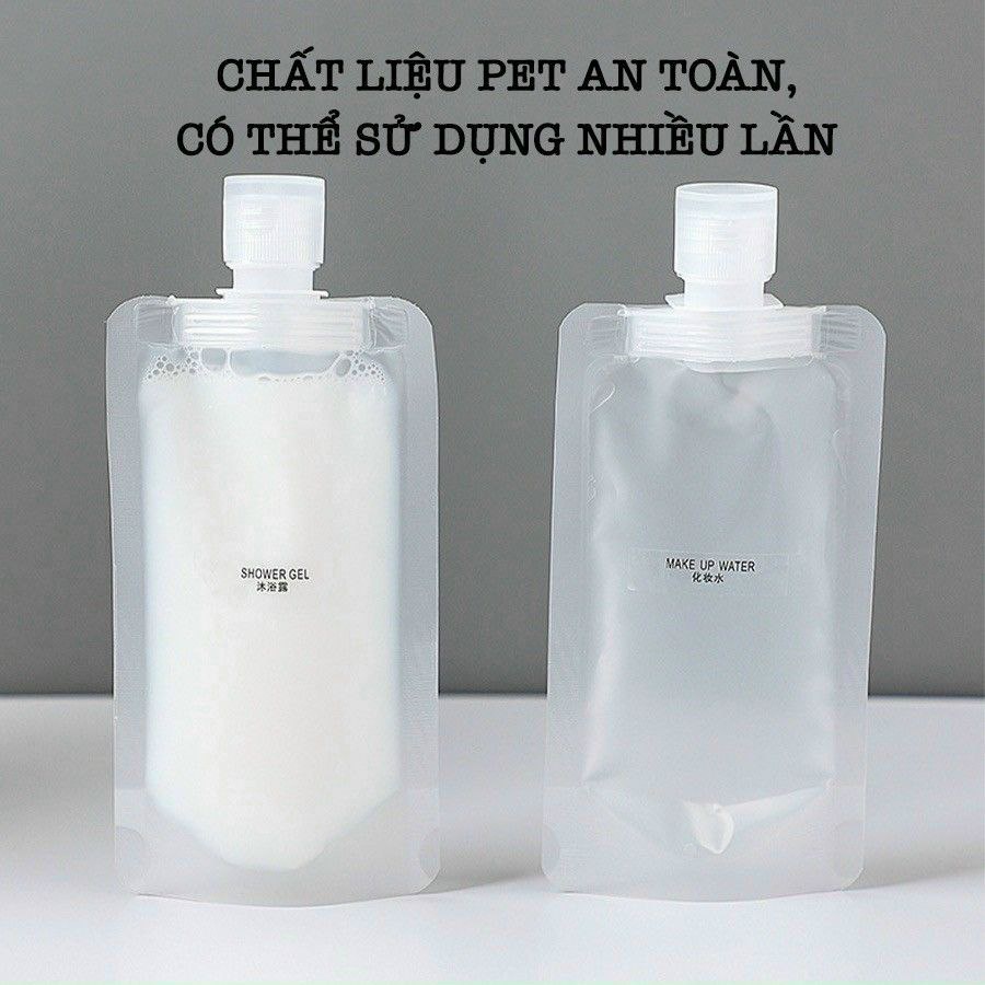 Túi bóp túi chiết đựng đồ mỹ phẩm đi du lịch 100ml E6