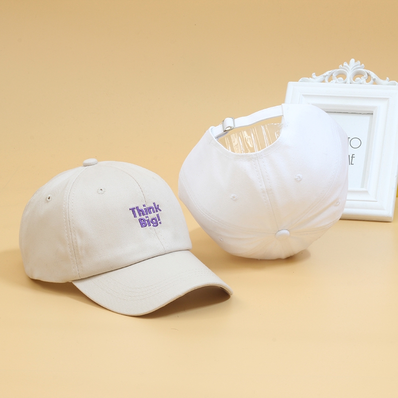 Mũ Bóng Chày LINJW Thêu Chữ Thời Trang Xuân Hè Đơn Giản Mềm Mại Phong Cách Unisex