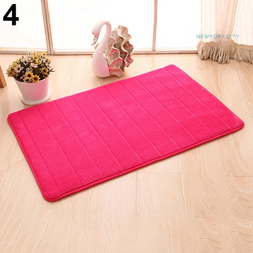 Thảm Lót Sàn Mềm Mại Chống Trượt Họa Tiết Kẻ Sọc Thời Trang