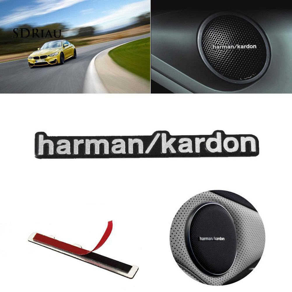 10/5/2/1 cái Sticker, tem dán decal chữ HARMAN KARDON trang trí loa xe hơi