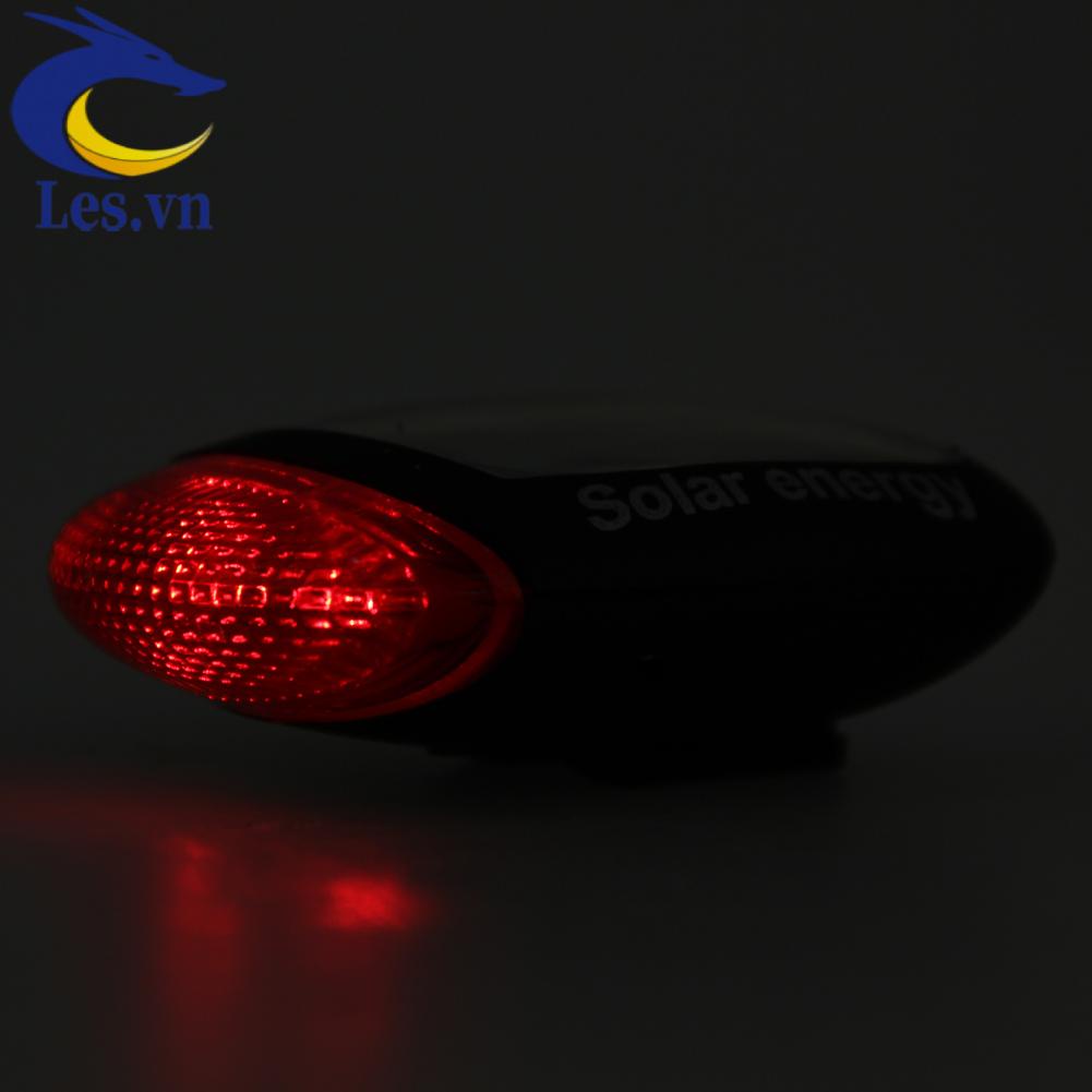 Đèn LED 2 Bóng Sử Dụng Năng Lượng Mặt Trời Cho Đuôi Xe Đạp