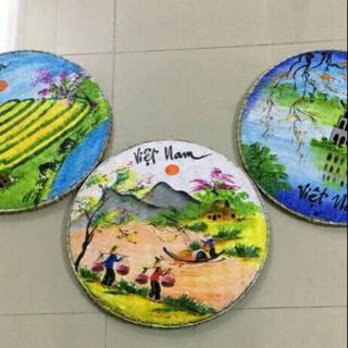 Mẹt tre vẽ tranh phong cảnh đủ màu sắc