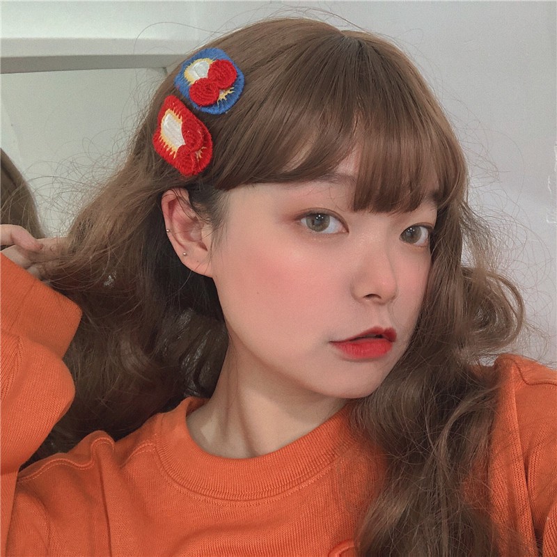 Kẹp tóc đan len phong cách Hàn Quốc xinh xắn cho nữ