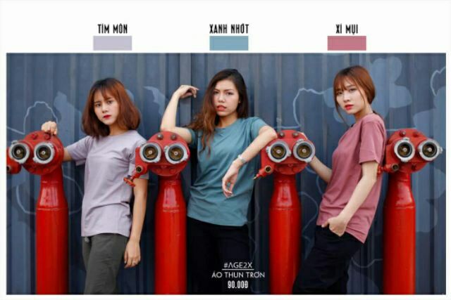Áo thun trơn đốm AGE2X màu số 1 - 12 | BigBuy360 - bigbuy360.vn