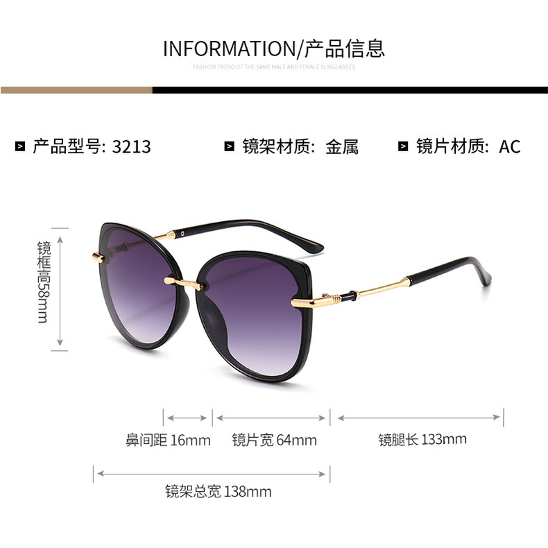 Kính Mát Gọng Tròn Chống Tia UV Phong Cách Hip Hop