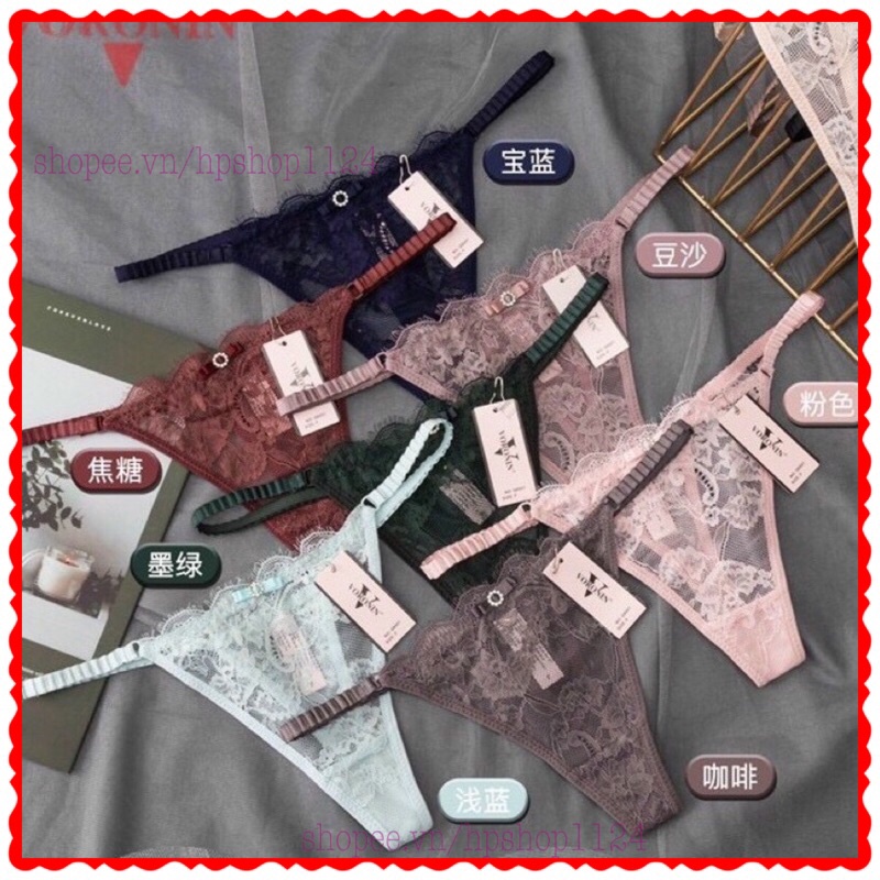 Quần lót LỌT KHE ren dây sườn sexy gợi cảm 8001