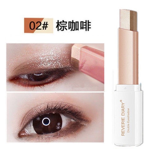 Phấn mắt dạng thỏi hai màu sắc lấp lánh chống thấm nước và mồ hôi | BigBuy360 - bigbuy360.vn