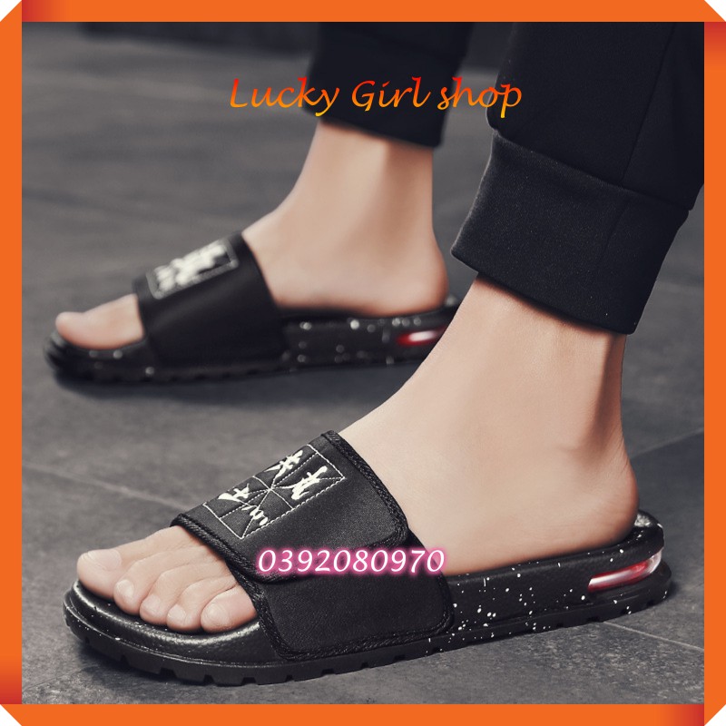 Dép Nam Quai Ngang PVC Cao 3 Phân Kiểu Dáng Thời Trang Size 40-42 - Hàng Việt Nam - Lucky Girl shop