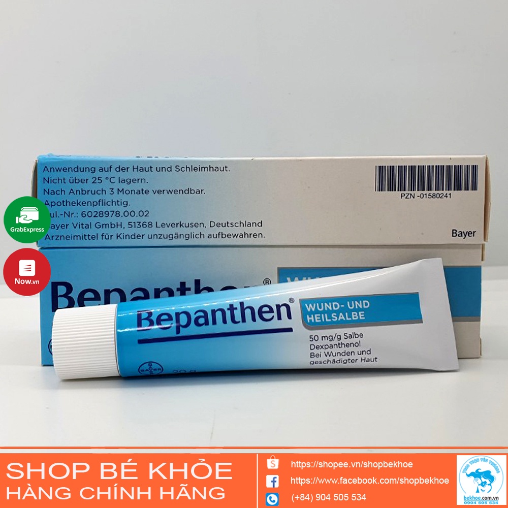 Kem hăm Bepanthen Đức - Bepanthen Wund Und Heilsalbe 20gr