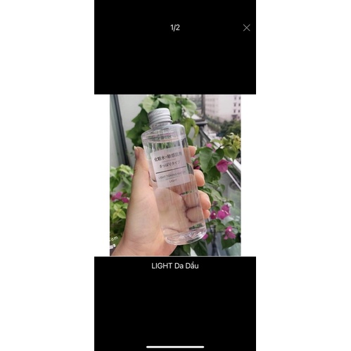 Nước Hoa Hồng Toner Muji Light Toning Water Cân Bằng Da 200ml