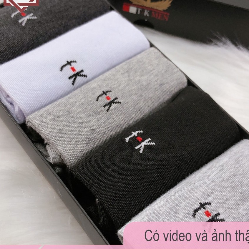 Hộp 5 Đôi Tất Nam Cổ Ngắn, Vớ Cổ Ngắn Hàng Xuất Đẹp