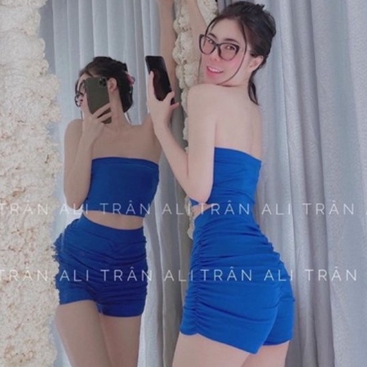 Sét áo ống và quần thun nhún chuẩn body