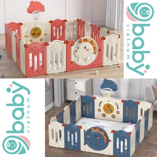 [BAO GIÁ SHOPEE] Bộ quây cũi gấp gọn hình khủng long 9BABY