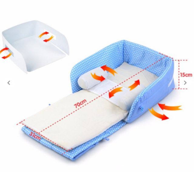 Túi du lịch kiêm lôi em bé nằm cao cấp