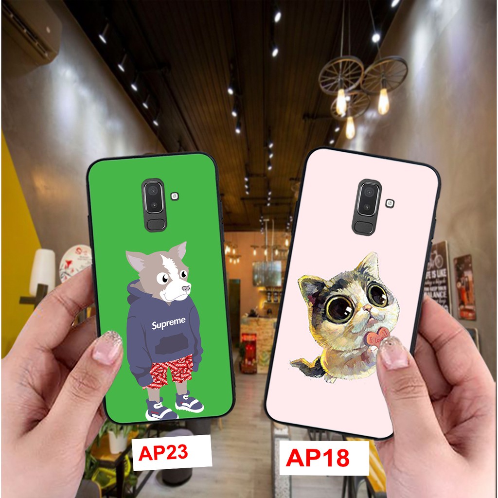 ỐP LƯNG SAMSUNG J8-SAMSUNG A8 PLUS IN HÌNH CUTE CHẤT LƯỢNG CAO
