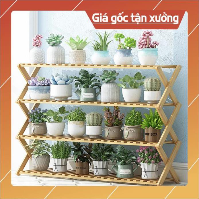 💥HÀNG CÓ SẴN💥 Kệ để cây cảnh bằng gỗ tre chống mối mọt 100m MGK039