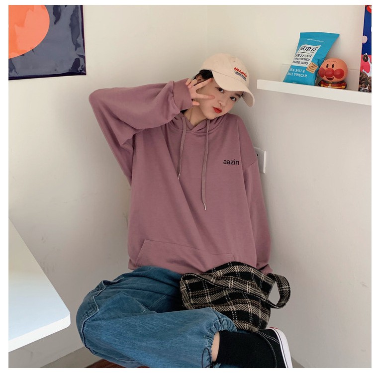 [MŨ 2 LỚP] Áo Hoodie Nỉ Bông Ulzzang Nữ Cá Tính Form Rộng Rãi Nỉ Bông HD74 - Liti shop | BigBuy360 - bigbuy360.vn