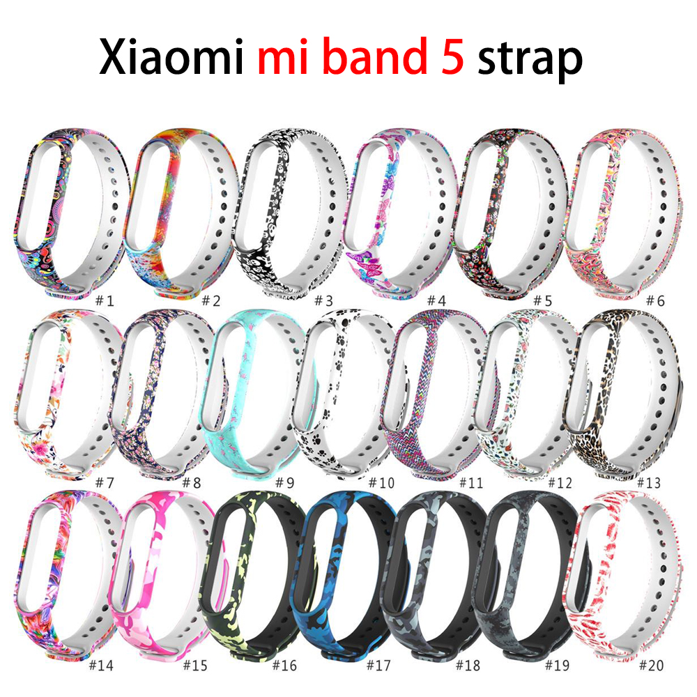 Dây Đeo Thay Thế Chất Liệu Silicon Màu Trơn Cho vòng đeo tay for Xiaomi Mi Band 5