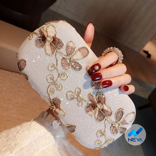 Clutch/ Ví Nữ Cầm Tay Thêu Hoa Sang Chảnh NEVA8445