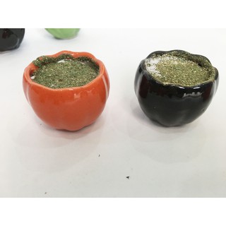 [Xả kho] Chậu gốm sứ mini cắm hoa handmade, hoa pha lê, hoa đất sét (KT C5xR5cm)