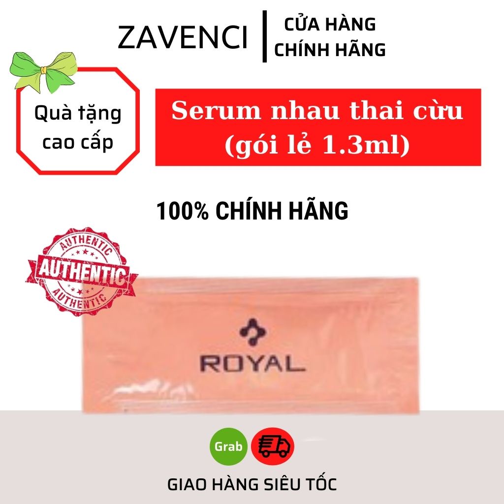 Serum dưỡng da ROYAL nhau thai cừu dưỡng trắng mềm mịn da xuất xứ Nhật Bản - Zavenci