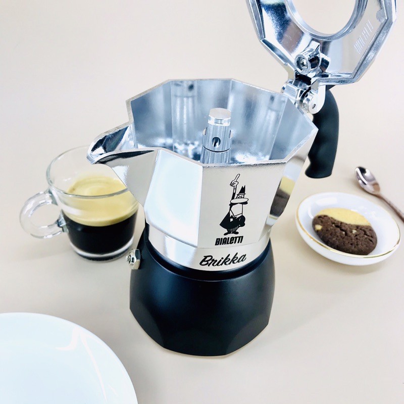 [Phiên bản 2020] Ấm pha cà phê có van tăng áp Bialetti Brikka 4cup – Made in Romania