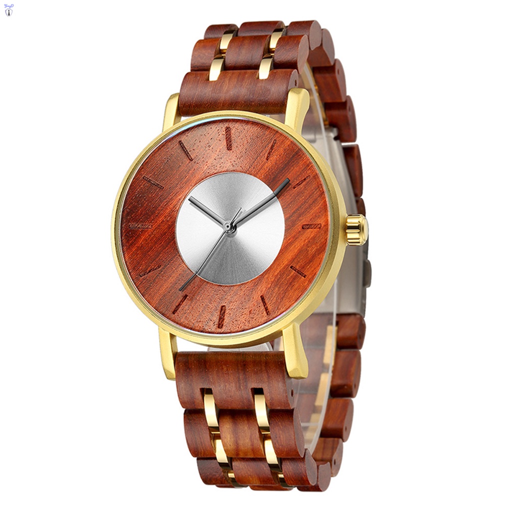 Đồng Hồ Công Sở Nam Chống Nước Với Dây Đeo Bằng Gỗ