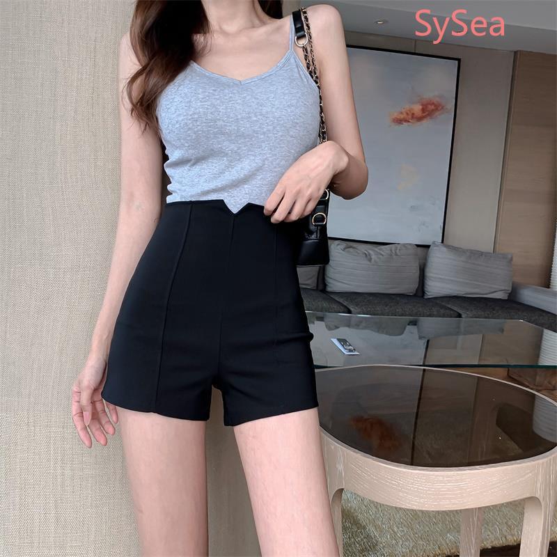 Quần short denim lưng cao có kích thước lớn thời trang cho nữ