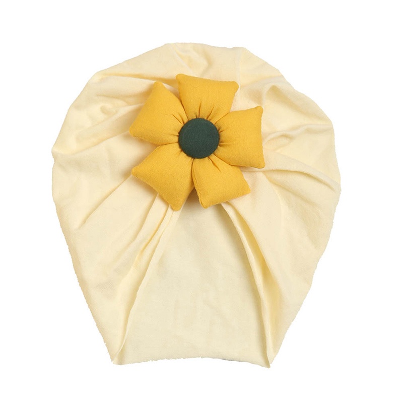 Mũ Turban In Hoa Màu Sắc Dễ Thương Thời Trang Mùa Hè Thoáng Khí Co Giãn Cho Bé
