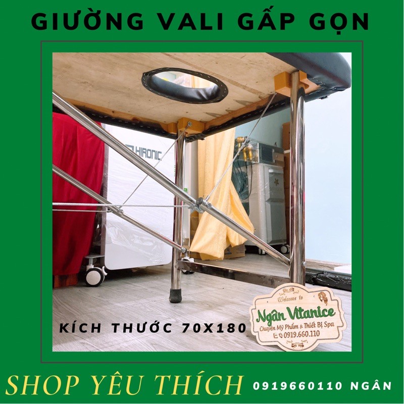 Giường vali gấp gọn chuyên dụng cho spa | BigBuy360 - bigbuy360.vn