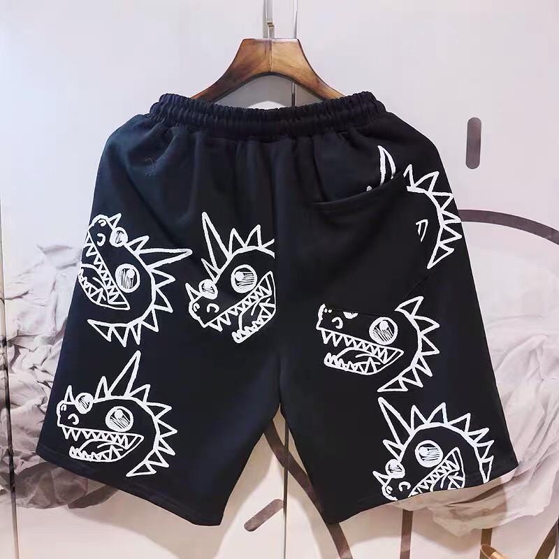 ✪ MẶC LÀ THÍCH ✪ Quần short thể thao nam nữ in hình khủng long kiểu đùi ngố tập gym chất liệu thun boly co giãn 4 chiều
