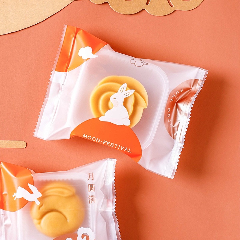 Set 95-100 vỏ khay và túi đựng bánh trung thu Thỏ