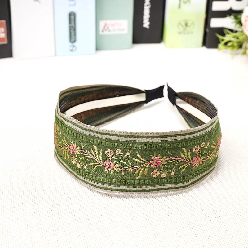 Băng đô cài tóc thiết kế kiểu thêu hoa xinh xắn dành cho nữ