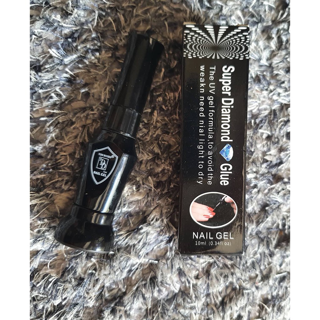 Keo Nail Gel Đính Đá 2 trong 1 Siêu Chắc và Bền Super Diamond- Dạng Bút Cầm Dễ Thao Tác