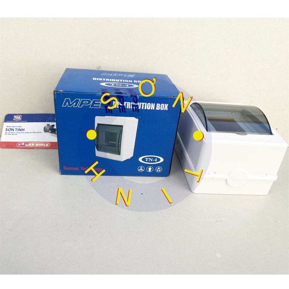 TỦ ĐIỆN âm tường NỔI 2 4 ĐƯỜNG MCB MODULE MÔ ĐUN CB APTOMAT ÁT TÔ MÁT MPE TN-4 hộp điện nhựa công nghiệp