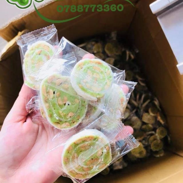 Kẹo dừa lá dứa nướng Hồng Vân 500g
