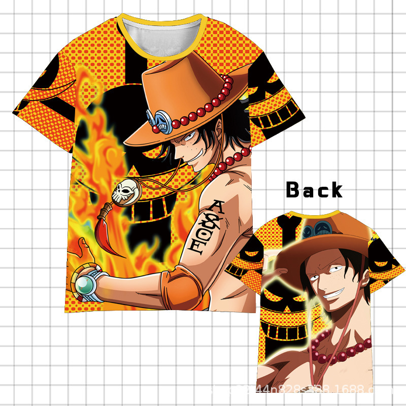 Áo Thun Tay Ngắn Cosplay Nhân Vật Luffy Trong One Piece