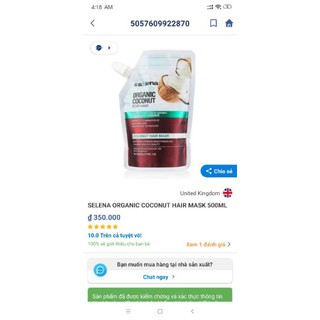 Hấp+Ủ+Xả Dừa hữu cơ chính hãng[Drop3]