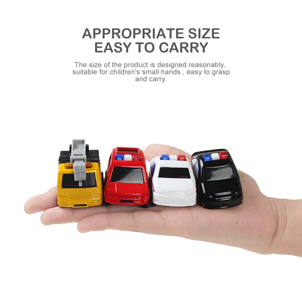 Set 4 Mô Hình Xe Cứu Hỏa 120 Ambulance Cho Bé