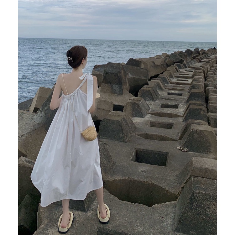 Đầm Hai Dây Dáng Dài Phong Cách Hàn Quốc Thời Trang Mới 2022 Dành Cho Nữ