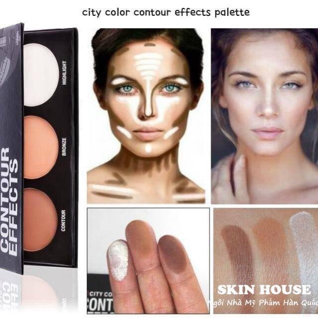 Bảng tạo khối 3 Ô CITY COLOR CONTOUR EFFECTS chính hãng