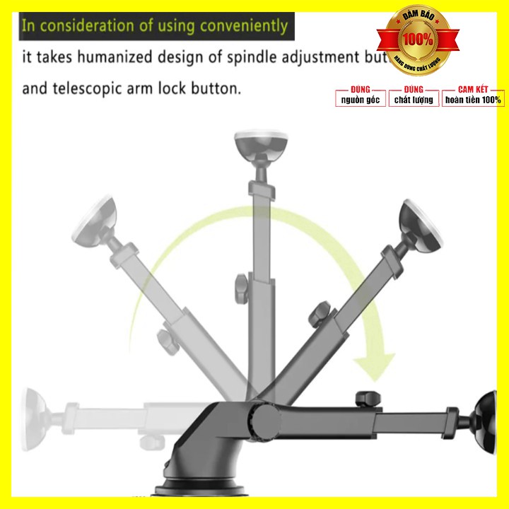 Gía đỡ điện thoại trên ô tô, xe hơi, bán làm việc nhãn hiệu Baseus SULX hút nam chân - Bảo hành 6 tháng
