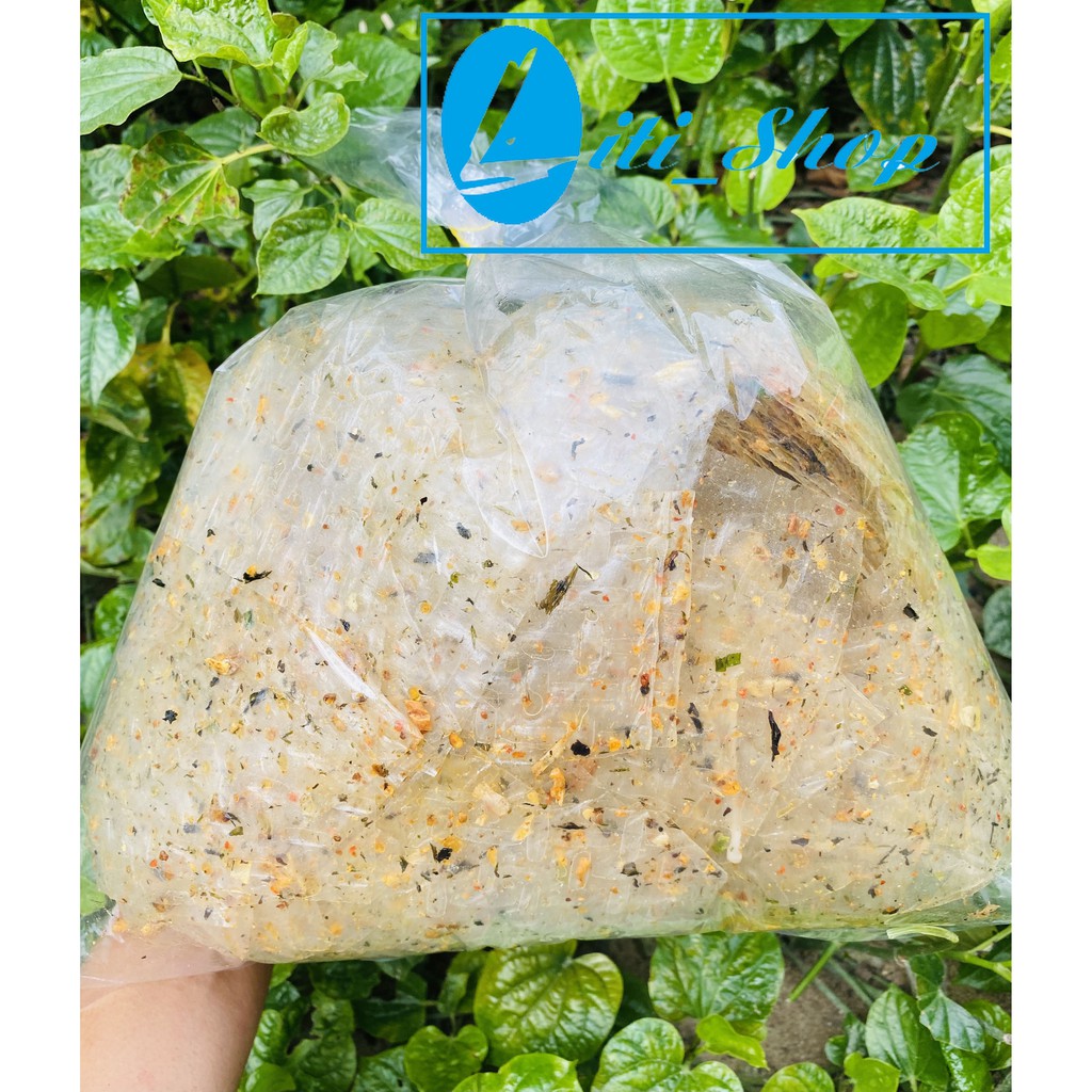 Bánh tráng vuông trộn Tỏi Rong biển [500Gr]