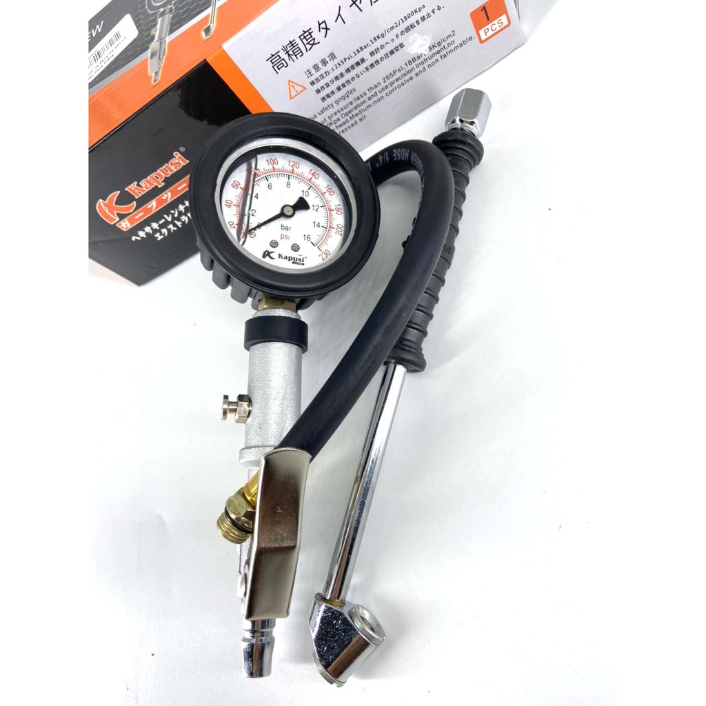 Bơm xe đồng hồ có dầu dạng thẳng kapusi