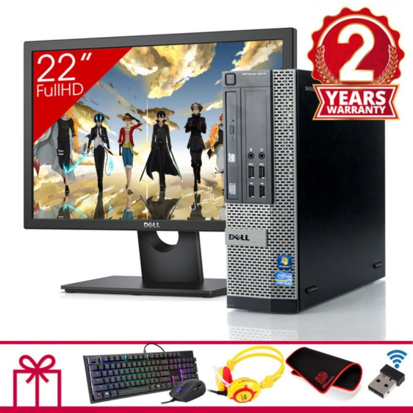 Máy tính để bàn DELL OPTIPLEX 9010 SFF + Màn hình Dell 22inch (Core I7 3770, Ram 16GB, HDD 4TB) + Quà Tặng | BigBuy360 - bigbuy360.vn