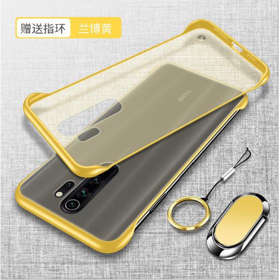 Ốp lưng Redmi 8 / 8a / redmi 9 / redmi 9a mặt lưng trong suốt chống vân tay viền màu thời thượng(không có ring)